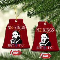 Martin Luther King Jr Ceramic Ornament No Kings Just Justice - Wonder Print Shop