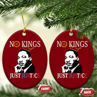 Martin Luther King Jr Ceramic Ornament No Kings Just Justice - Wonder Print Shop