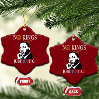 Martin Luther King Jr Ceramic Ornament No Kings Just Justice - Wonder Print Shop