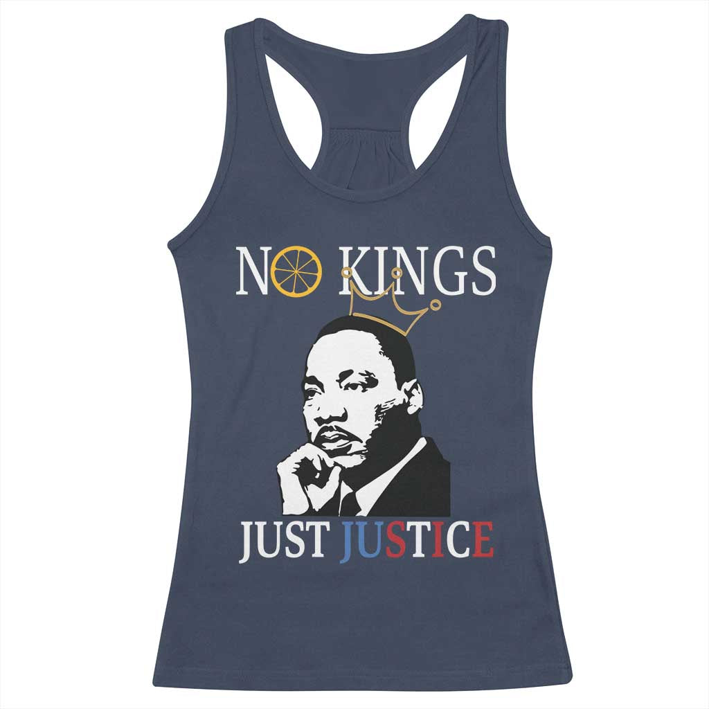 Martin Luther King Jr Racerback Tank Top No Kings Just Justice - Wonder Print Shop