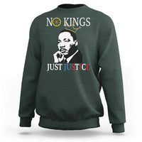 Martin Luther King Jr Sweatshirt No Kings Just Justice - Wonder Print Shop