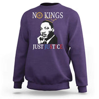 Martin Luther King Jr Sweatshirt No Kings Just Justice - Wonder Print Shop