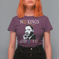 Martin Luther King Jr T Shirt For Women No Kings Just Justice - Wonder Print Shop