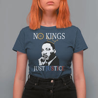 Martin Luther King Jr T Shirt For Women No Kings Just Justice - Wonder Print Shop