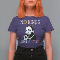 Martin Luther King Jr T Shirt For Women No Kings Just Justice - Wonder Print Shop