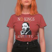 Martin Luther King Jr T Shirt For Women No Kings Just Justice - Wonder Print Shop