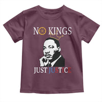 Martin Luther King Jr Toddler T Shirt No Kings Just Justice - Wonder Print Shop