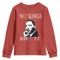 Martin Luther King Jr Youth Sweatshirt No Kings Just Justice - Wonder Print Shop