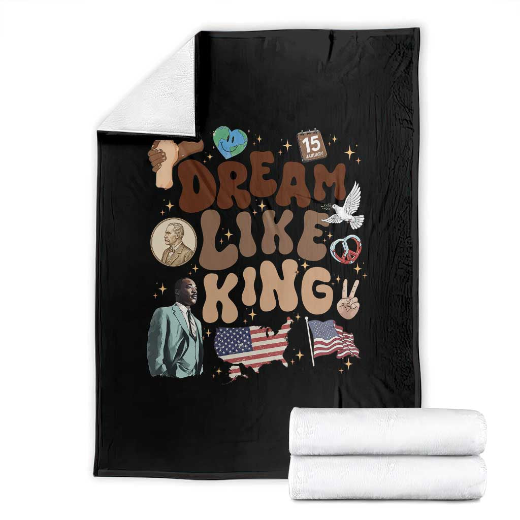 Martin Luther King Jr Throw Blanket Black History Melanin African American - Wonder Print Shop