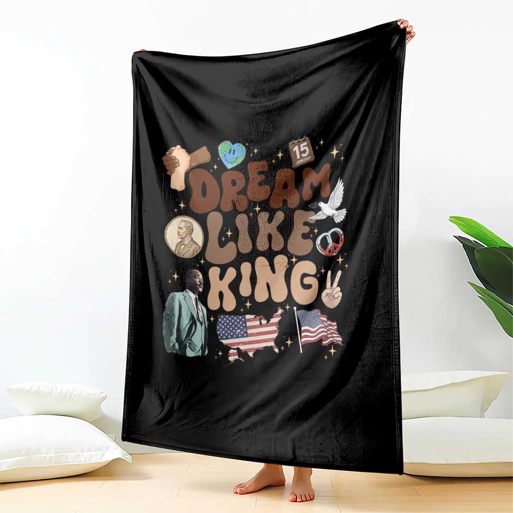 Martin Luther King Jr Throw Blanket Black History Melanin African American - Wonder Print Shop