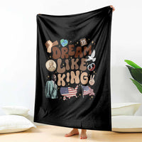 Martin Luther King Jr Throw Blanket Black History Melanin African American - Wonder Print Shop