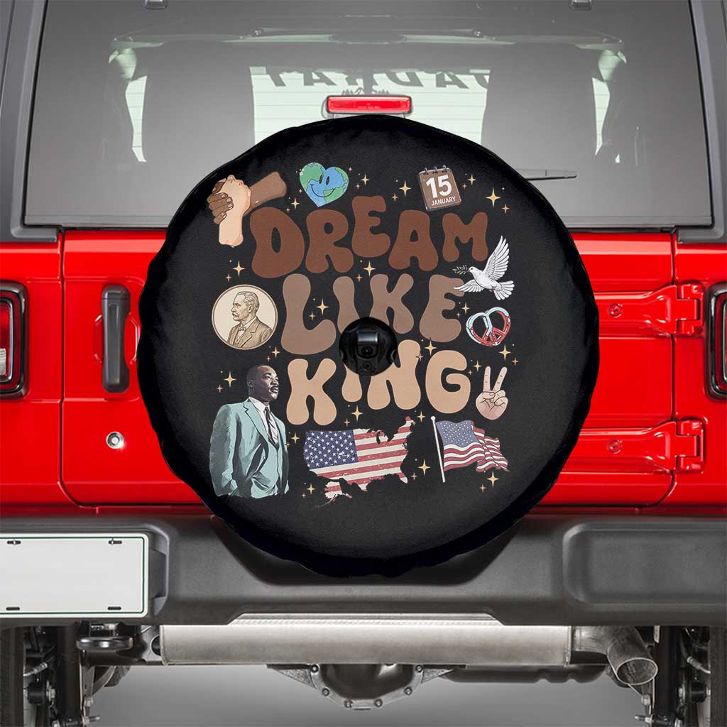 Martin Luther King Jr Spare Tire Cover Black History Melanin African American - Wonder Print Shop