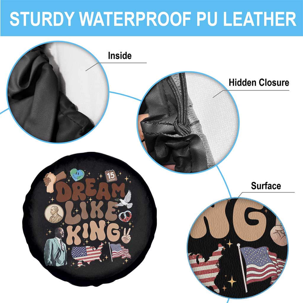 Martin Luther King Jr Spare Tire Cover Black History Melanin African American - Wonder Print Shop