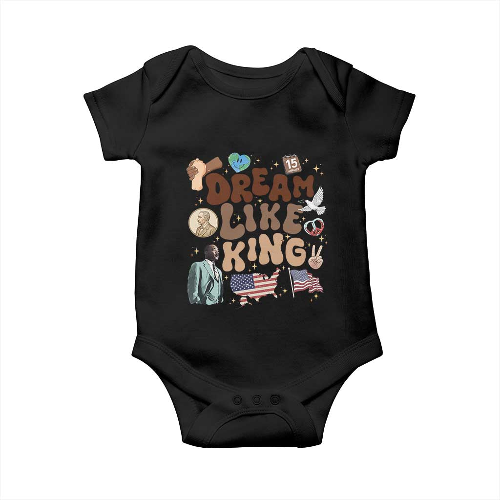 Martin Luther King Jr Baby Onesie Black History Melanin African American - Wonder Print Shop
