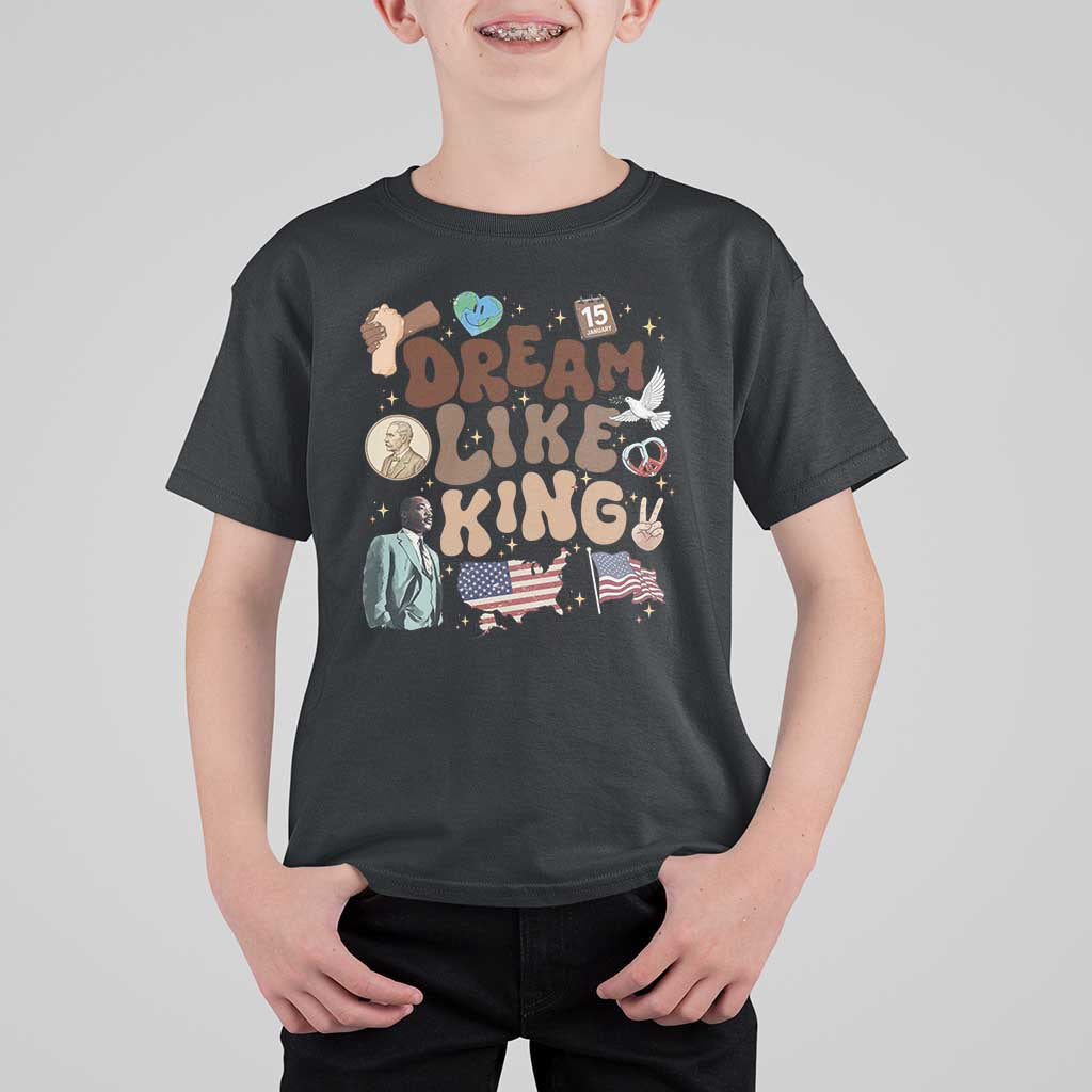 Martin Luther King Jr T Shirt For Kid Black History Melanin African American - Wonder Print Shop