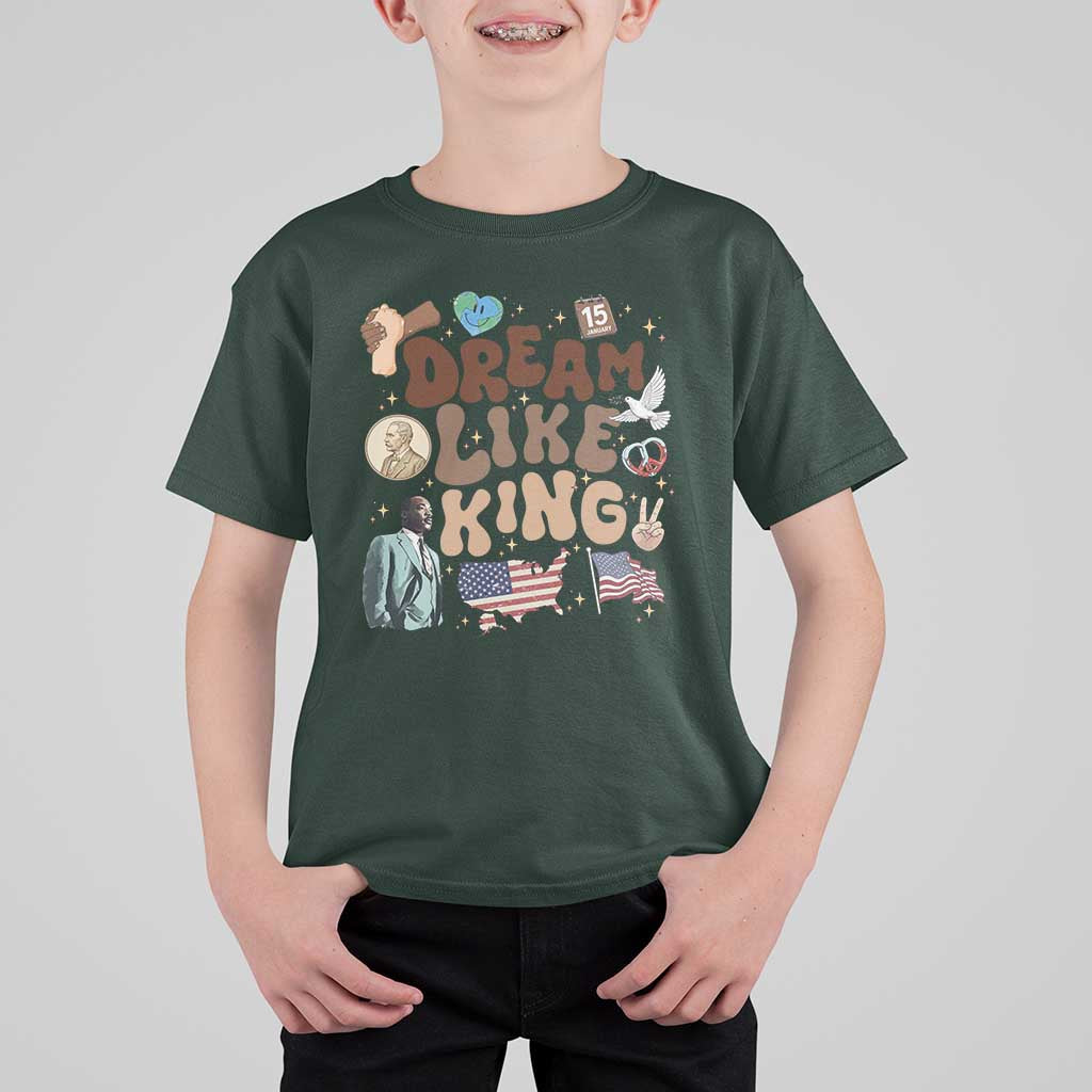 Martin Luther King Jr T Shirt For Kid Black History Melanin African American - Wonder Print Shop