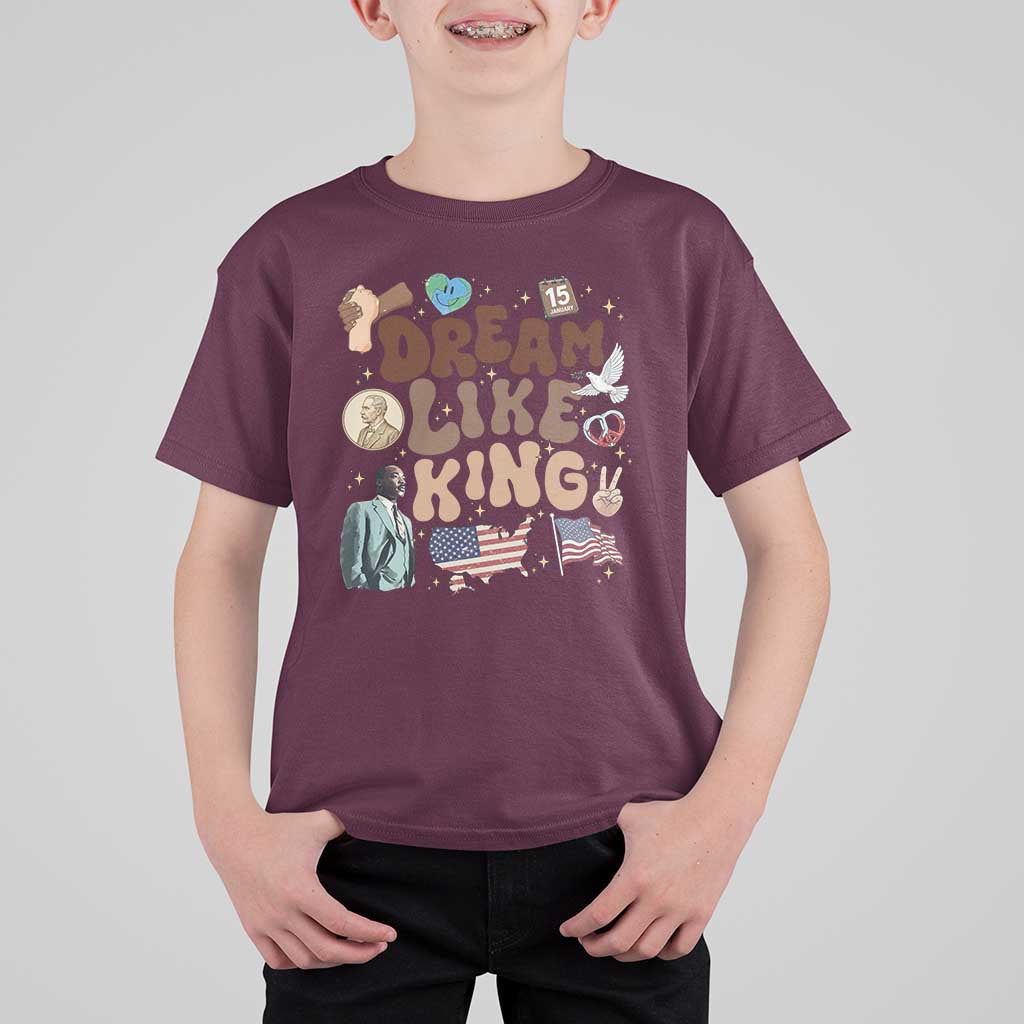 Martin Luther King Jr T Shirt For Kid Black History Melanin African American - Wonder Print Shop