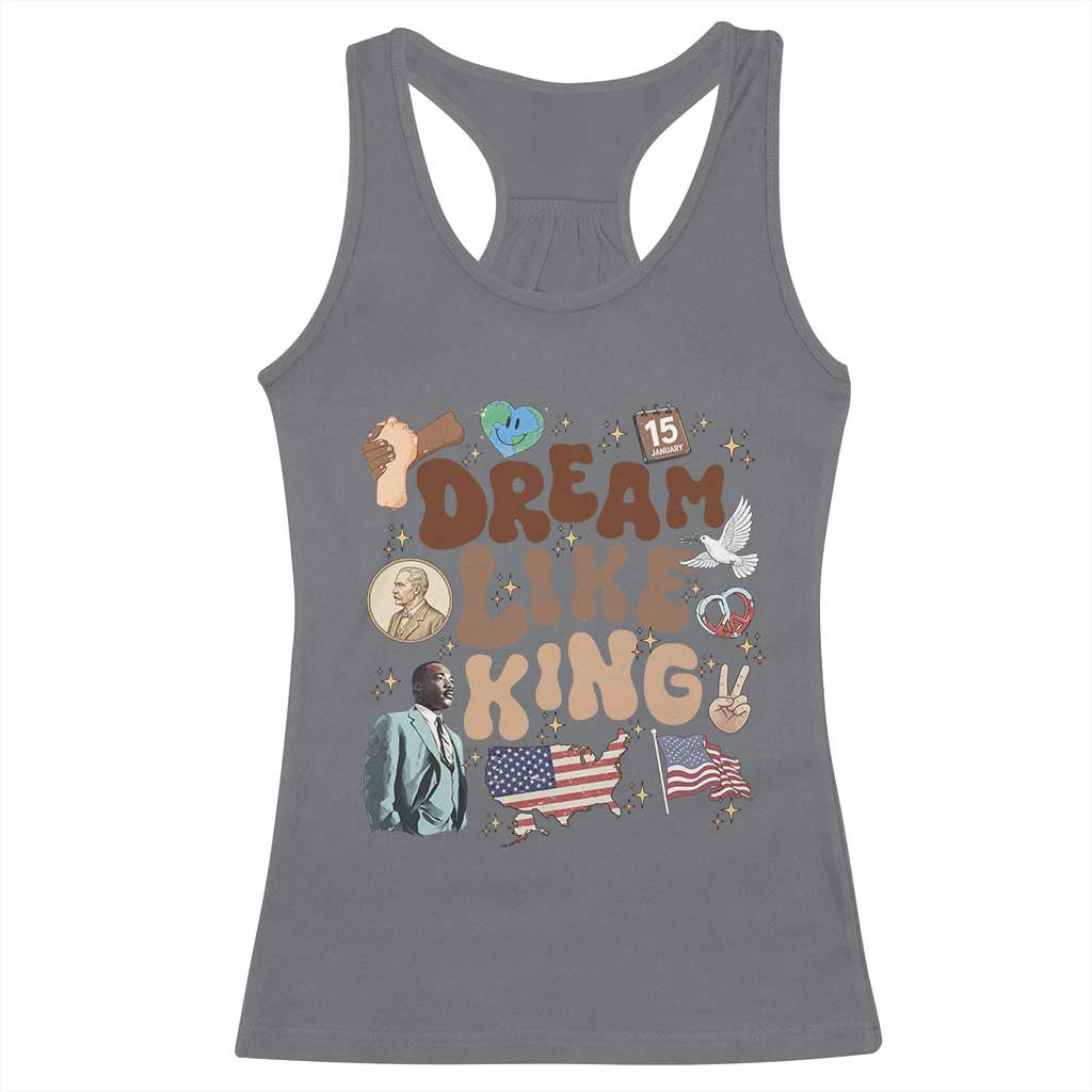 Martin Luther King Jr Racerback Tank Top Black History Melanin African American - Wonder Print Shop
