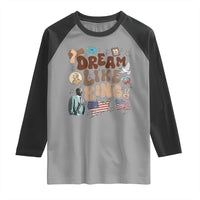Martin Luther King Jr Raglan Shirt Black History Melanin African American - Wonder Print Shop