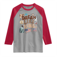 Martin Luther King Jr Raglan Shirt Black History Melanin African American - Wonder Print Shop