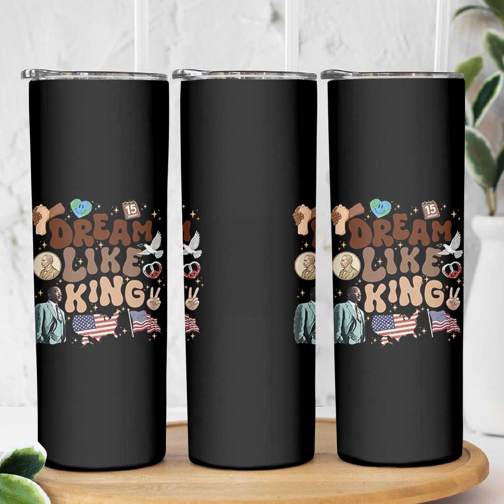 Martin Luther King Jr Skinny Tumbler Black History Melanin African American - Wonder Print Shop