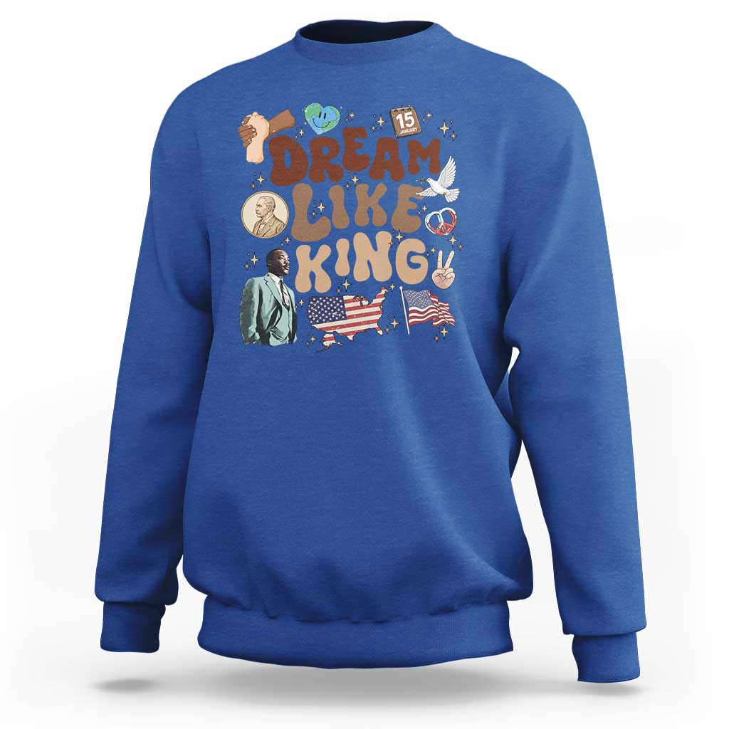 Martin Luther King Jr Sweatshirt Black History Melanin African American - Wonder Print Shop