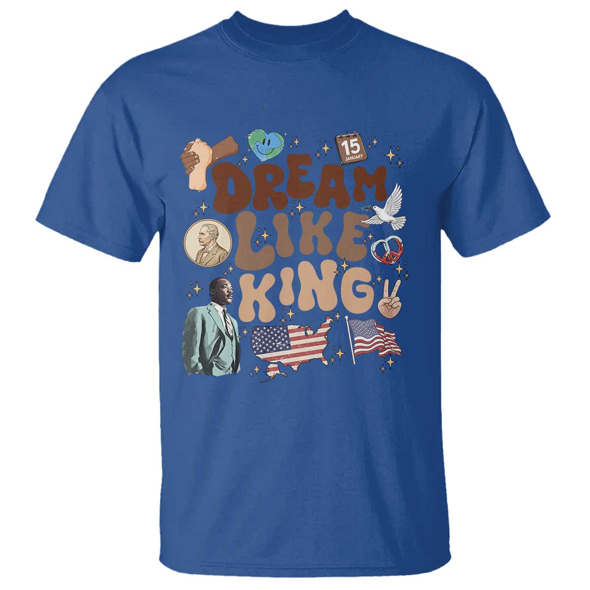 Martin Luther King Jr T Shirt Black History Melanin African American - Wonder Print Shop