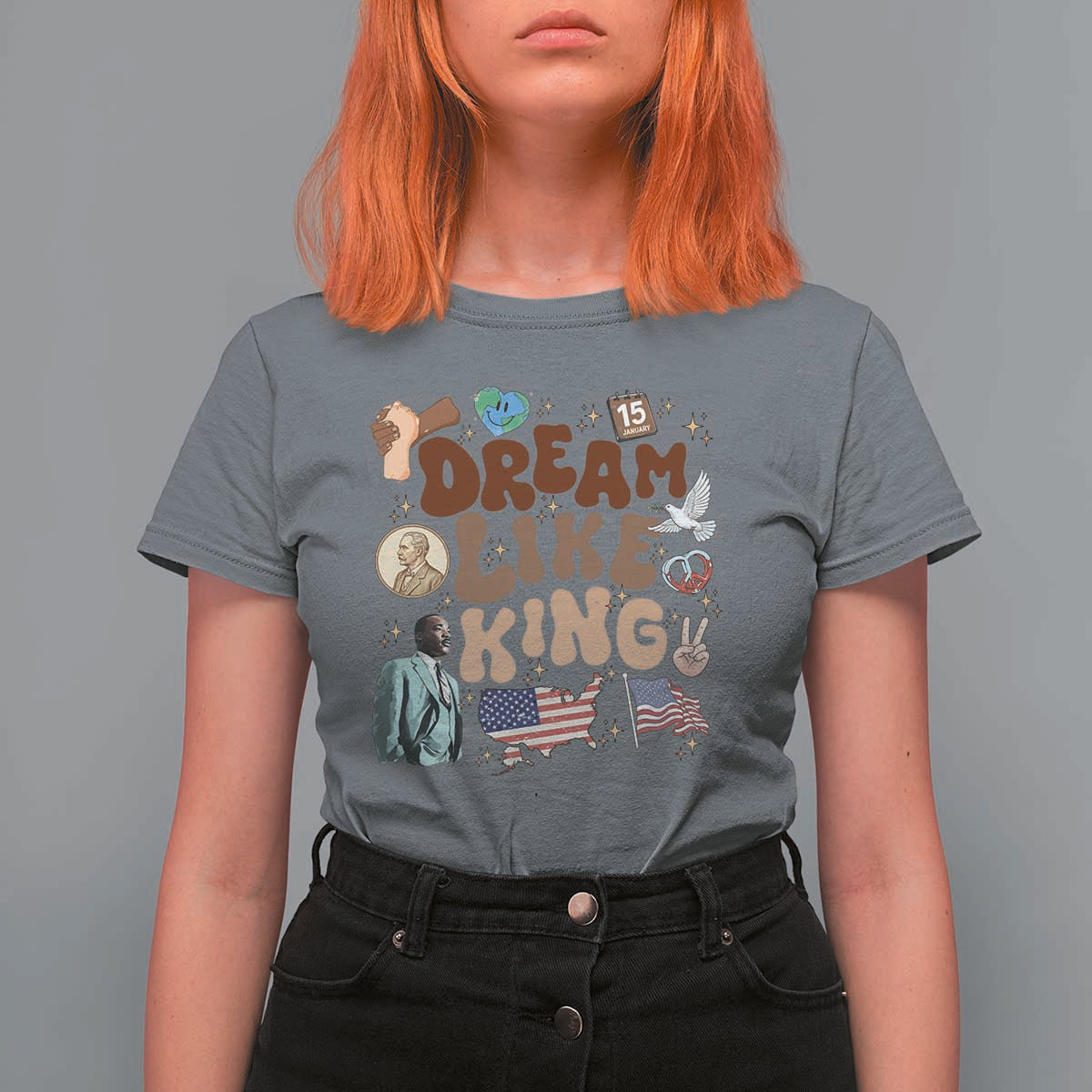 Martin Luther King Jr T Shirt For Women Black History Melanin African American - Wonder Print Shop