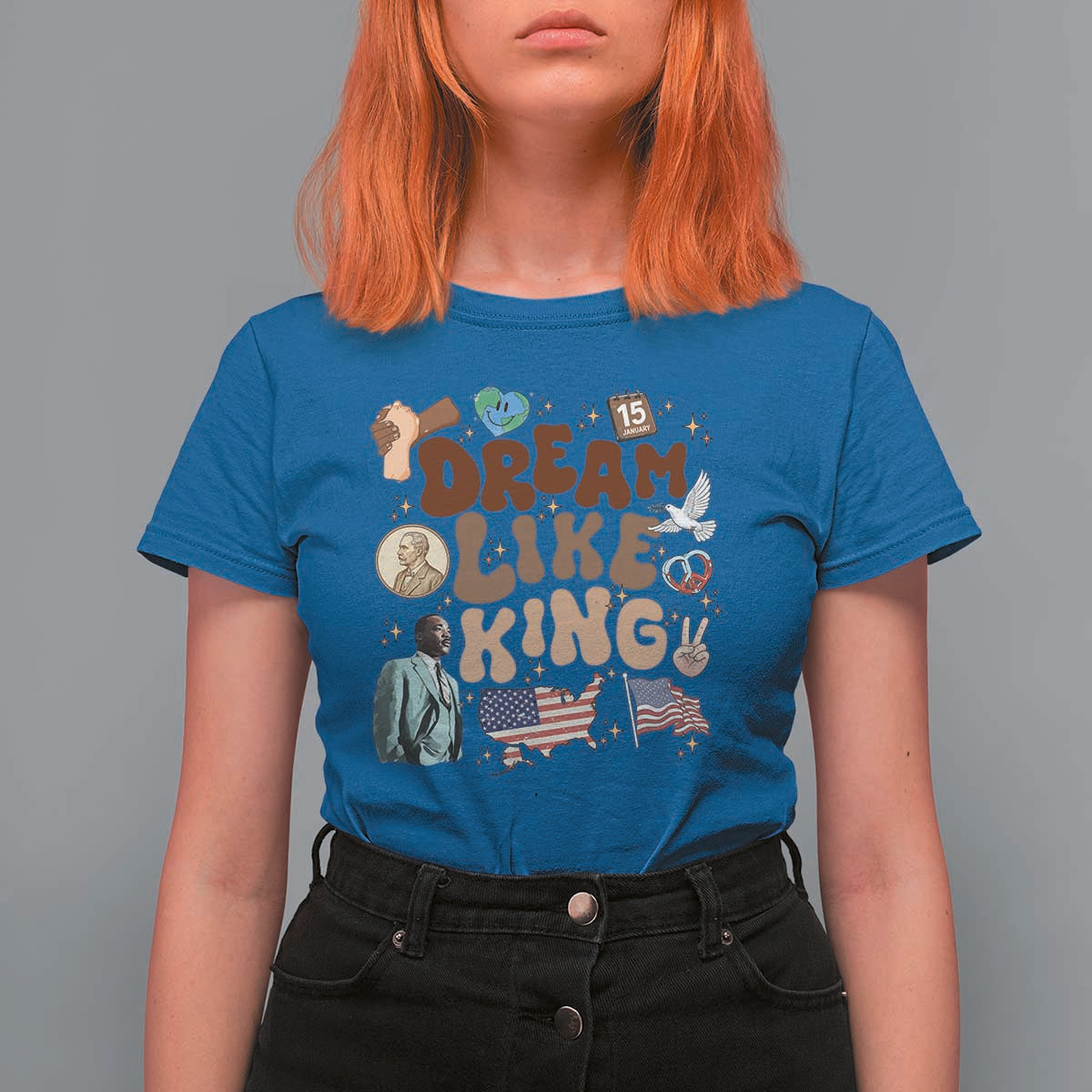 Martin Luther King Jr T Shirt For Women Black History Melanin African American - Wonder Print Shop