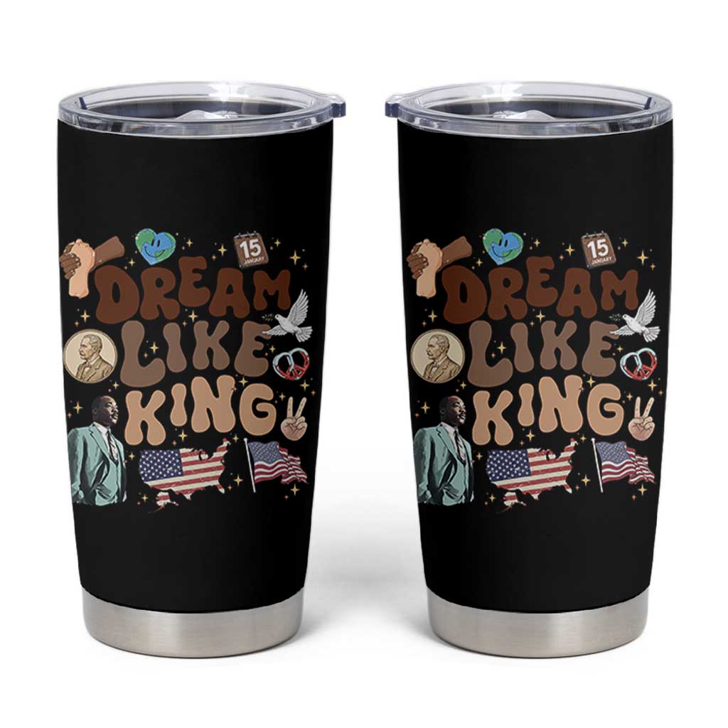 Martin Luther King Jr Tumbler Cup Black History Melanin African American - Wonder Print Shop