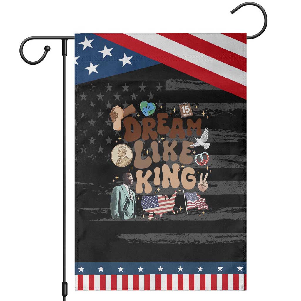 Martin Luther King Jr Garden Flag Black History Melanin African American