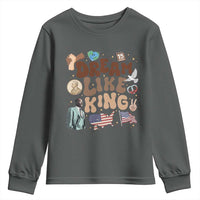 Martin Luther King Jr Youth Sweatshirt Black History Melanin African American - Wonder Print Shop