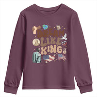 Martin Luther King Jr Youth Sweatshirt Black History Melanin African American - Wonder Print Shop
