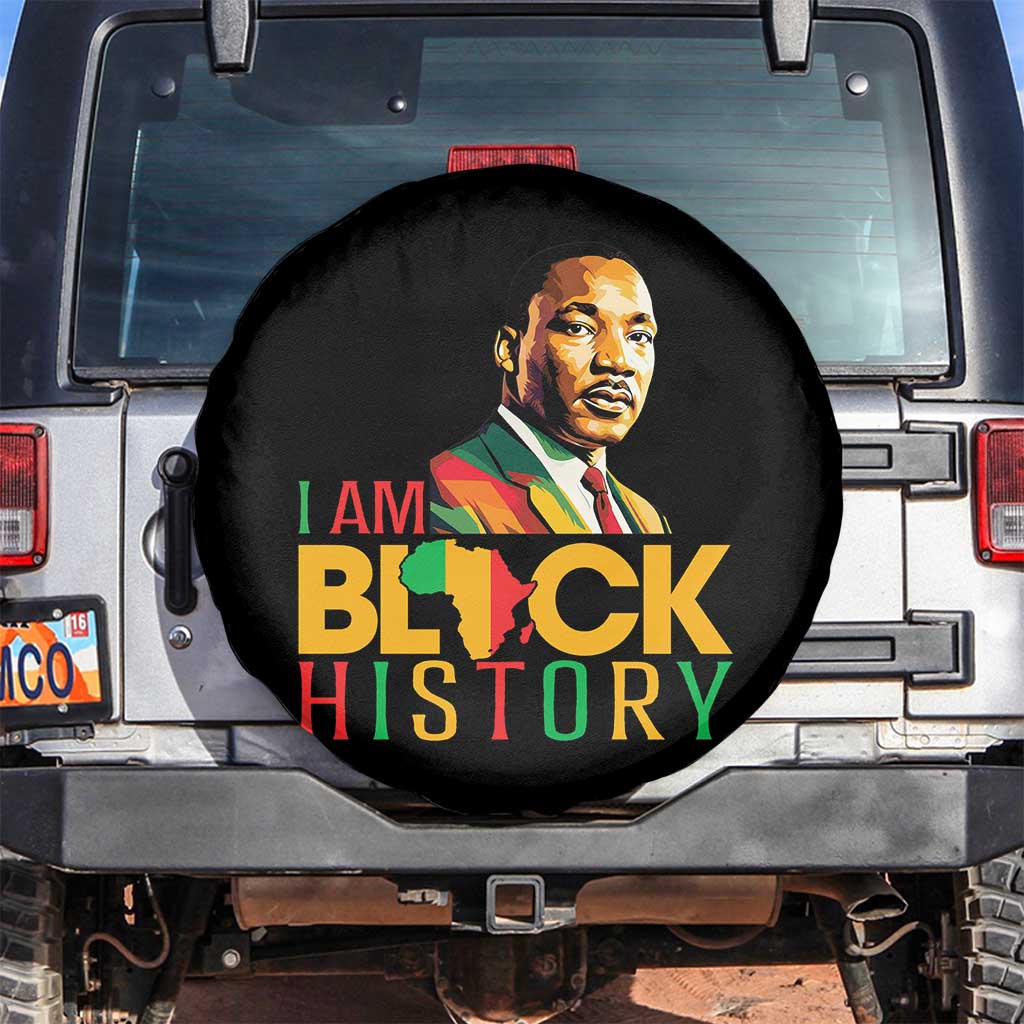 I Am Black History Spare Tire Cover Martin Luther Jr King African American Pride - Wonder Print Shop