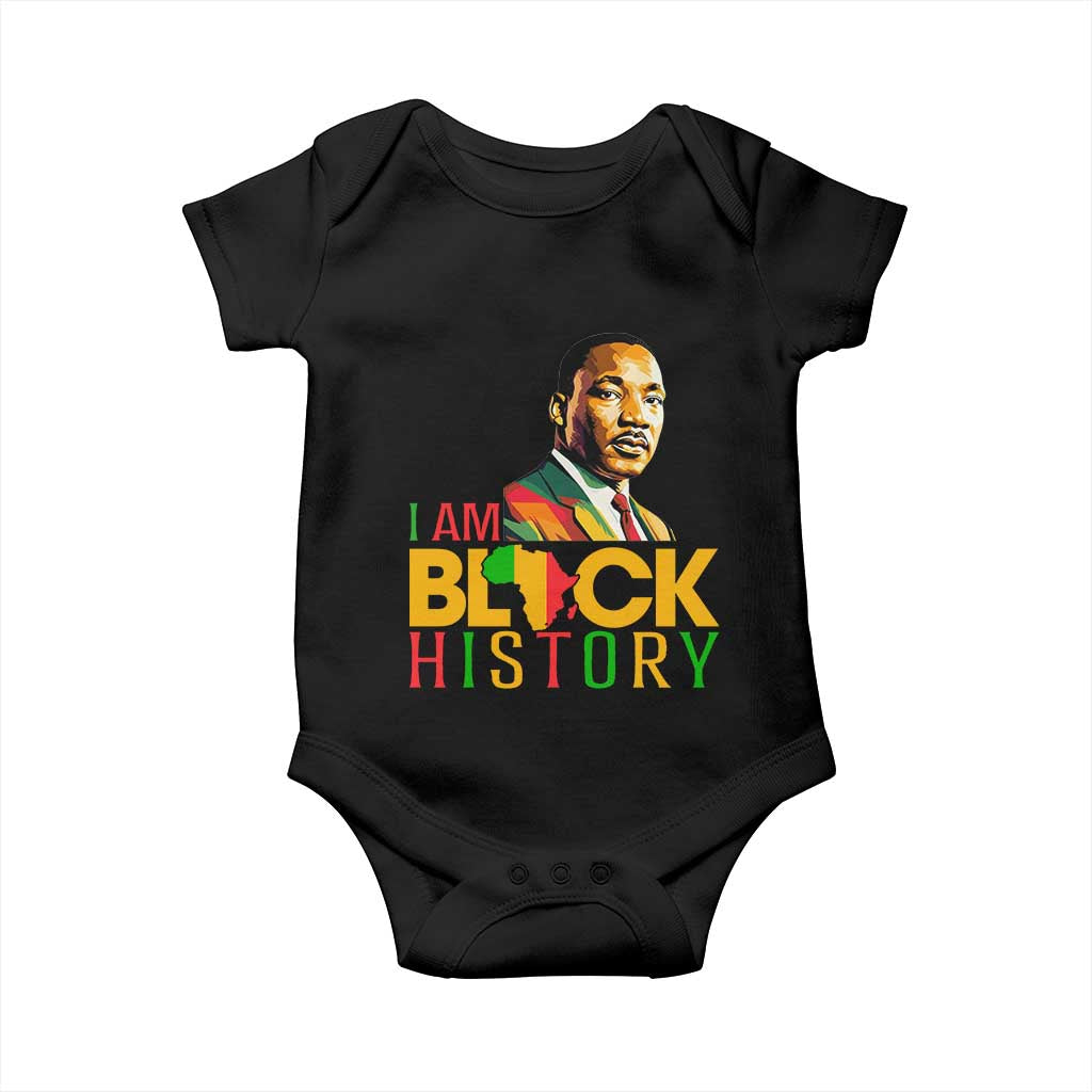 I Am Black History Baby Onesie Martin Luther Jr King African American Pride - Wonder Print Shop