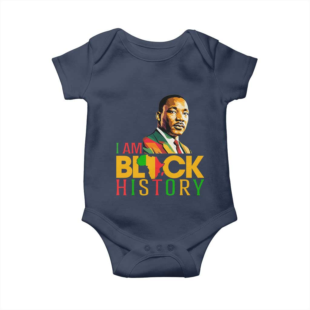 I Am Black History Baby Onesie Martin Luther Jr King African American Pride - Wonder Print Shop