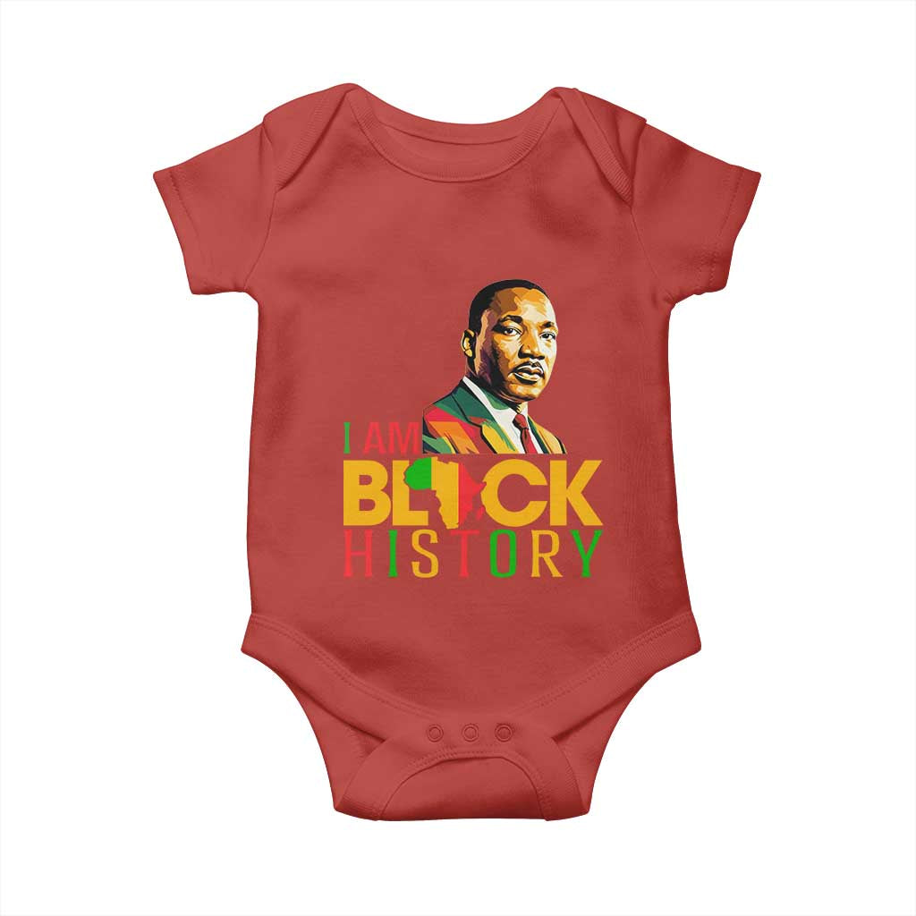 I Am Black History Baby Onesie Martin Luther Jr King African American Pride - Wonder Print Shop