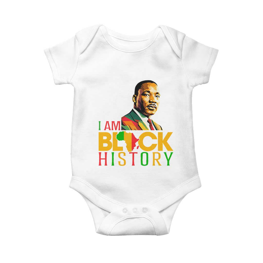 I Am Black History Baby Onesie Martin Luther Jr King African American Pride - Wonder Print Shop