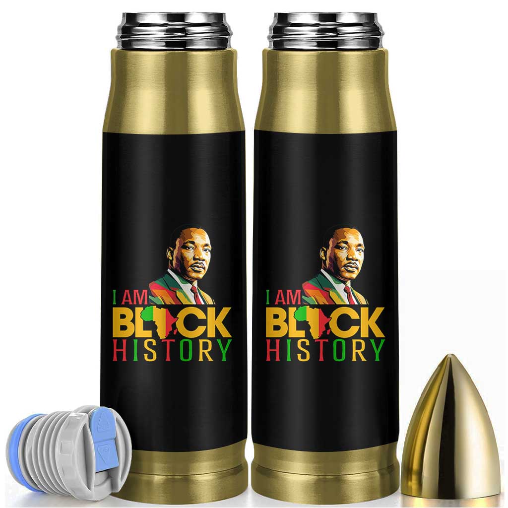 I Am Black History Bullet Tumbler Martin Luther Jr King African American Pride - Wonder Print Shop