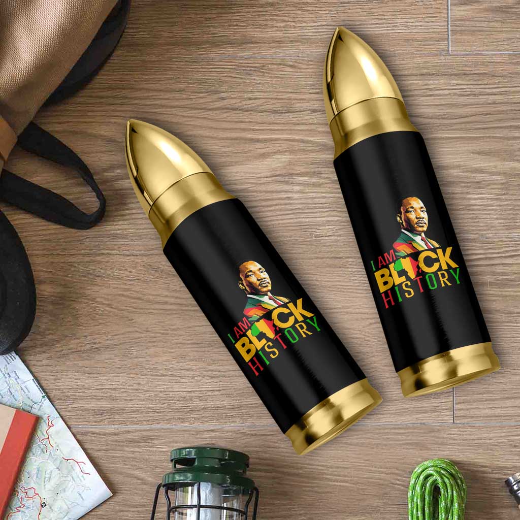 I Am Black History Bullet Tumbler Martin Luther Jr King African American Pride - Wonder Print Shop