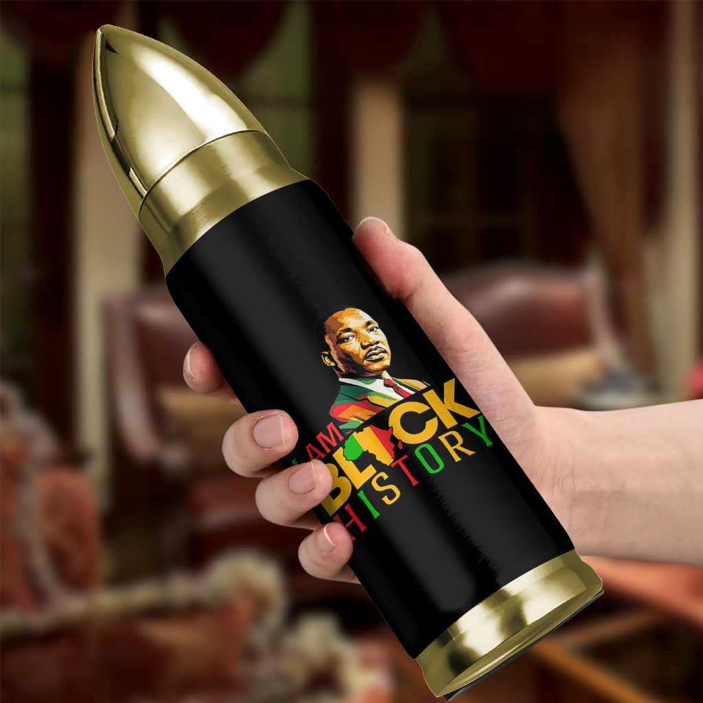 I Am Black History Bullet Tumbler Martin Luther Jr King African American Pride - Wonder Print Shop