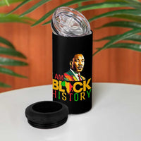 I Am Black History 4 in 1 Can Cooler Tumbler Martin Luther Jr King African American Pride - Wonder Print Shop