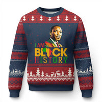 I Am Black History Ugly Christmas Sweater Martin Luther Jr King African American Pride - Wonder Print Shop