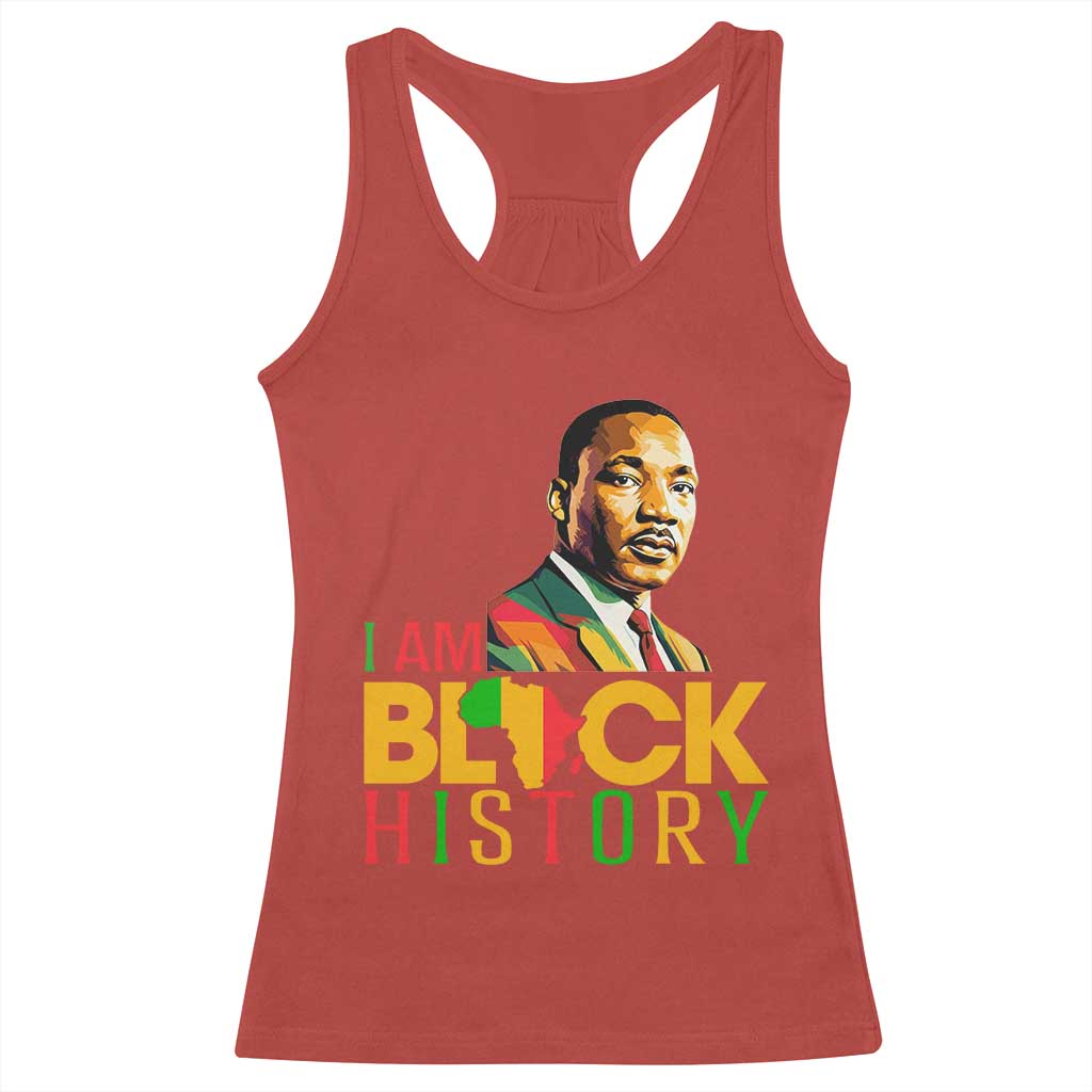 I Am Black History Racerback Tank Top Martin Luther Jr King African American Pride - Wonder Print Shop