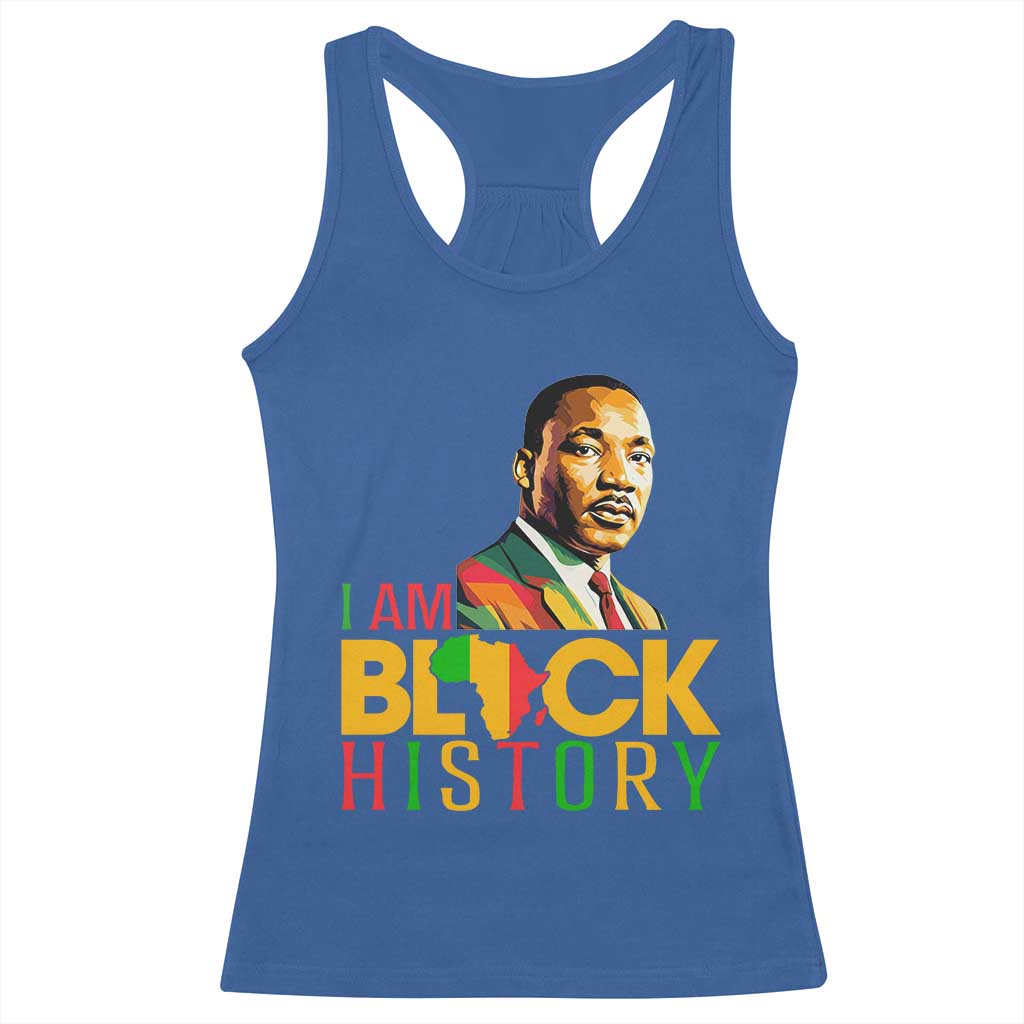 I Am Black History Racerback Tank Top Martin Luther Jr King African American Pride - Wonder Print Shop