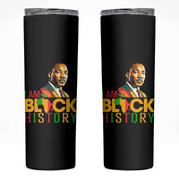 I Am Black History Skinny Tumbler Martin Luther Jr King African American Pride - Wonder Print Shop