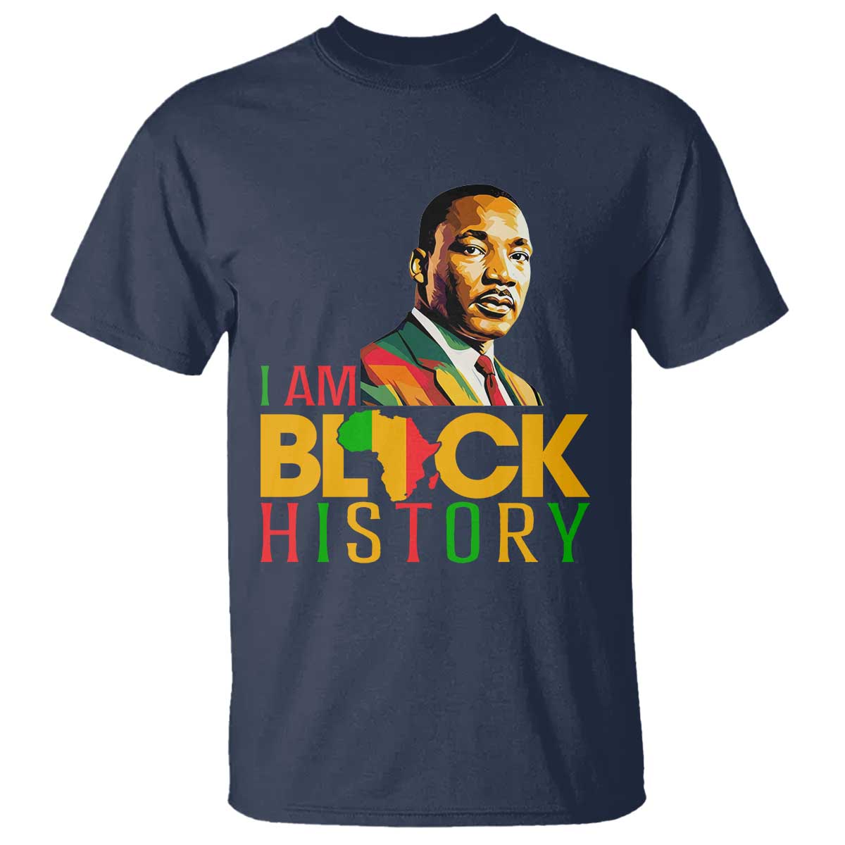 I Am Black History T Shirt Martin Luther Jr King African American Pride - Wonder Print Shop