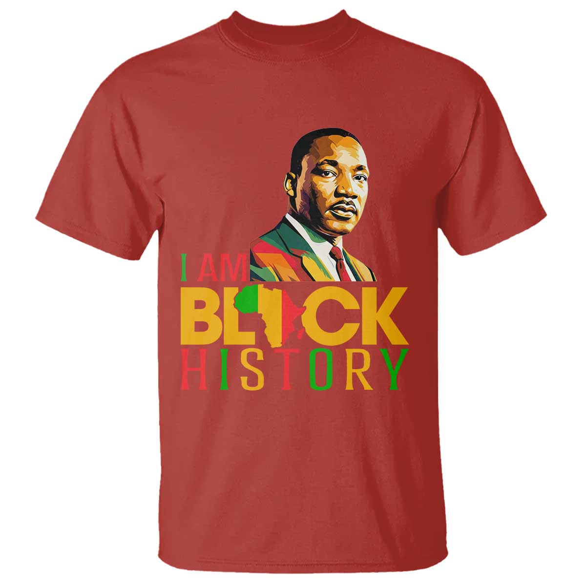 I Am Black History T Shirt Martin Luther Jr King African American Pride - Wonder Print Shop