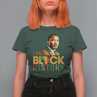 I Am Black History T Shirt For Women Martin Luther Jr King African American Pride - Wonder Print Shop
