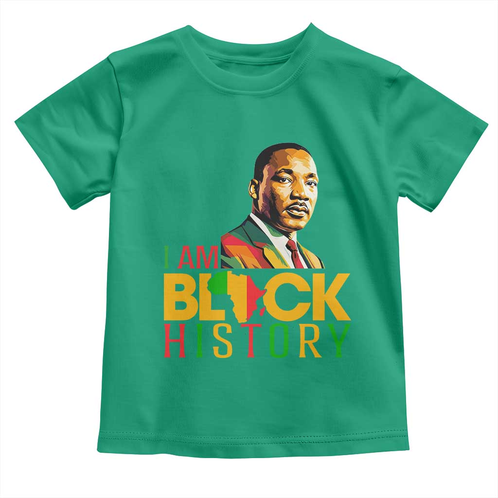 I Am Black History Toddler T Shirt Martin Luther Jr King African American Pride - Wonder Print Shop